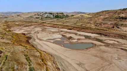 Sivas’ta 4 Eylül Barajı'ndaki su bitme noktasına geldi