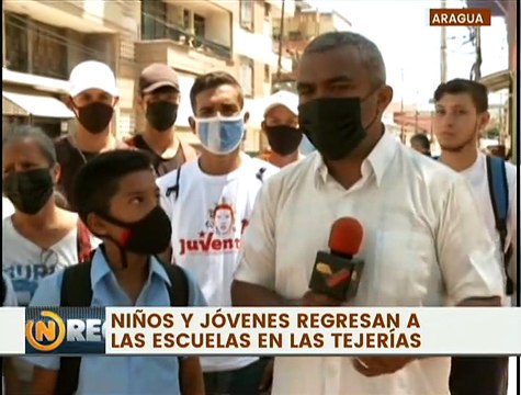 Población de Las Tejerías inicia nuevamente actividades académicas presenciales