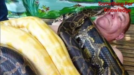 Massag in indonesia , massage by snake and elephant, khatarnak janwaro see massag