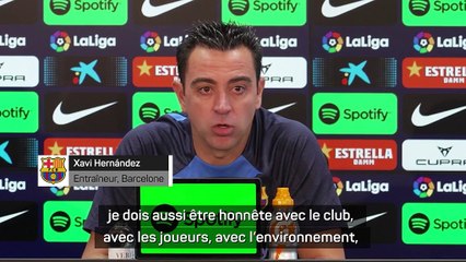 10e j. - Xavi menacé ? "Si on ne gagne pas de titres, un autre entraîneur viendra essayer d'en gagner"