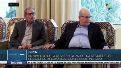 Pueblo sirio manifiestó apoyo a la causa palestina