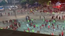 Princípio de confusão e invasão de torcedores do Flamengo no portão do Maracanã
