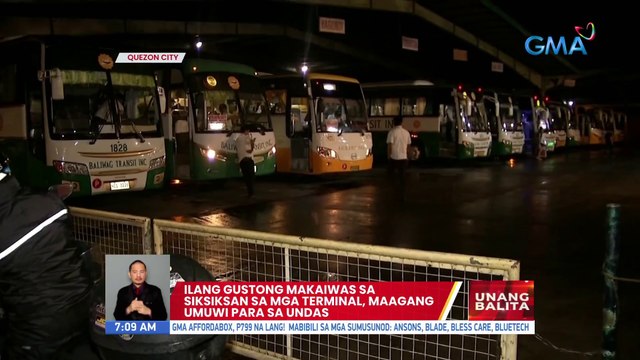 Ilang gustong makaiwas sa siksikan sa mga terminal, maagang umuwi para sa Undas | UB