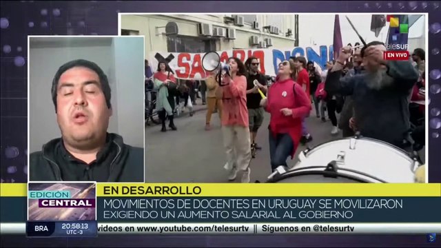 Universitarios uruguayos se movilizan nuevamente en reclamo de aumentos salariales