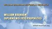 William Branham Explains His 1933 Prophecies