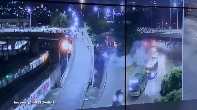 Polícia Militar divulga imagens de confronto entre torcedores de Flamengo e Corinthians no entorno do Maracanã