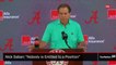 Nick Saban  Nobody is Entitled to a Position