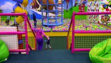 Learn Colors With Trampolines In Fun Indoor Play Area In Kids’ Video