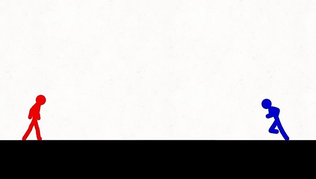 Animation 2d stickman animation | simple tutorial animation | Animasi stickman bertarung