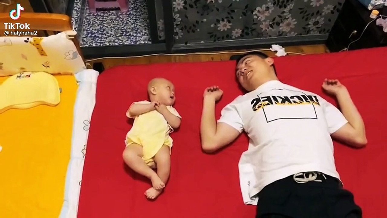 Cute baby Copy of Father  ||#viral ||#Pakistani || #Tiktok || # 4u Fun