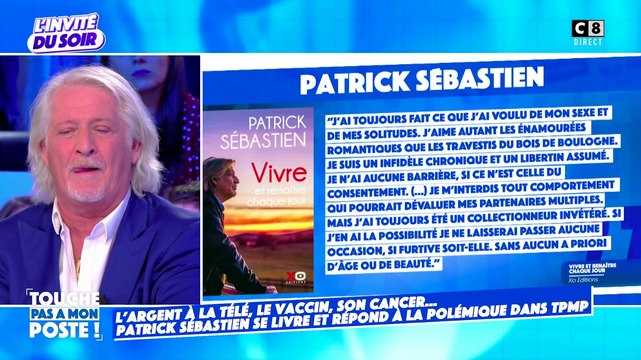 Zapping du 27/09 - Libertin assumé : Patrick Sébastien évoque sa vie sexuelle