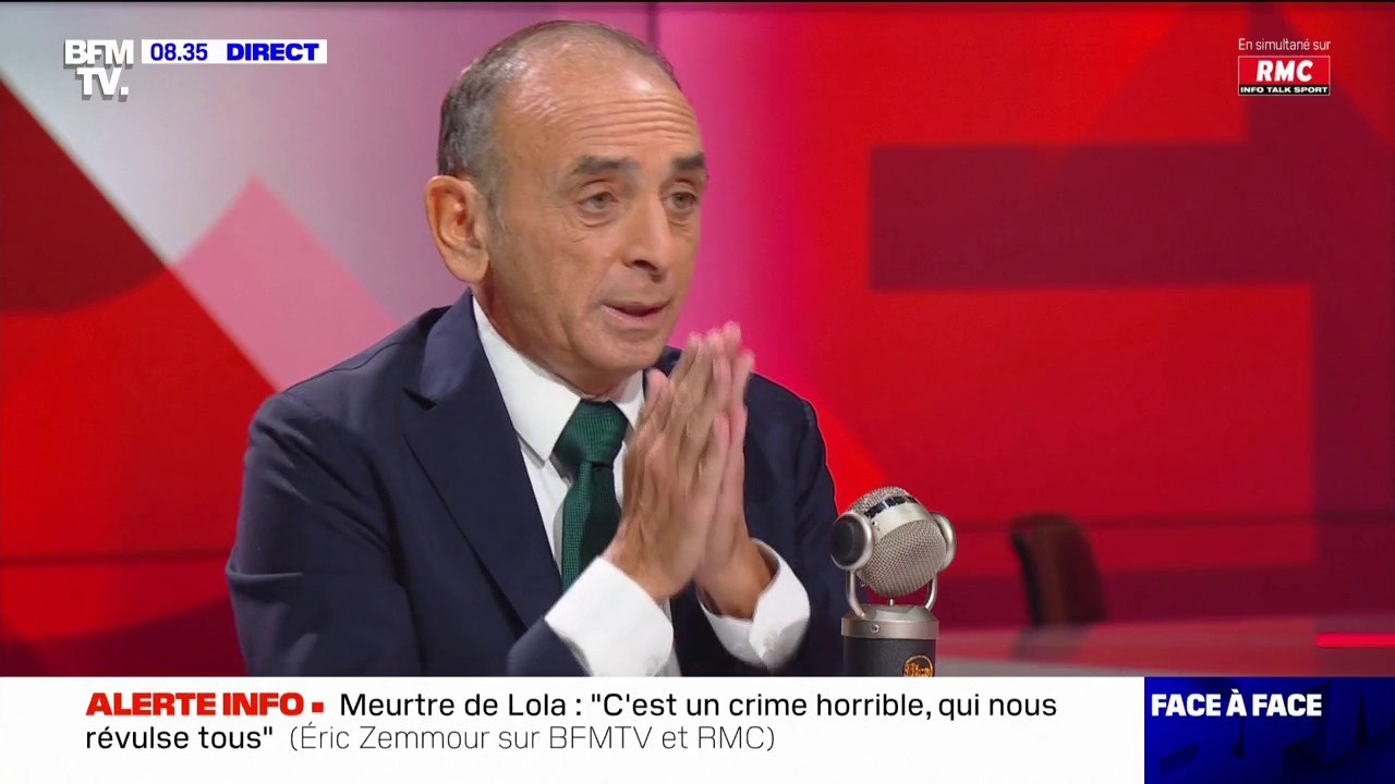 Éric Zemmour sur le meurtre de Lola: "Si on n'en parle pas, si on fait silence, dans trois jours il y aura un autre sujet"