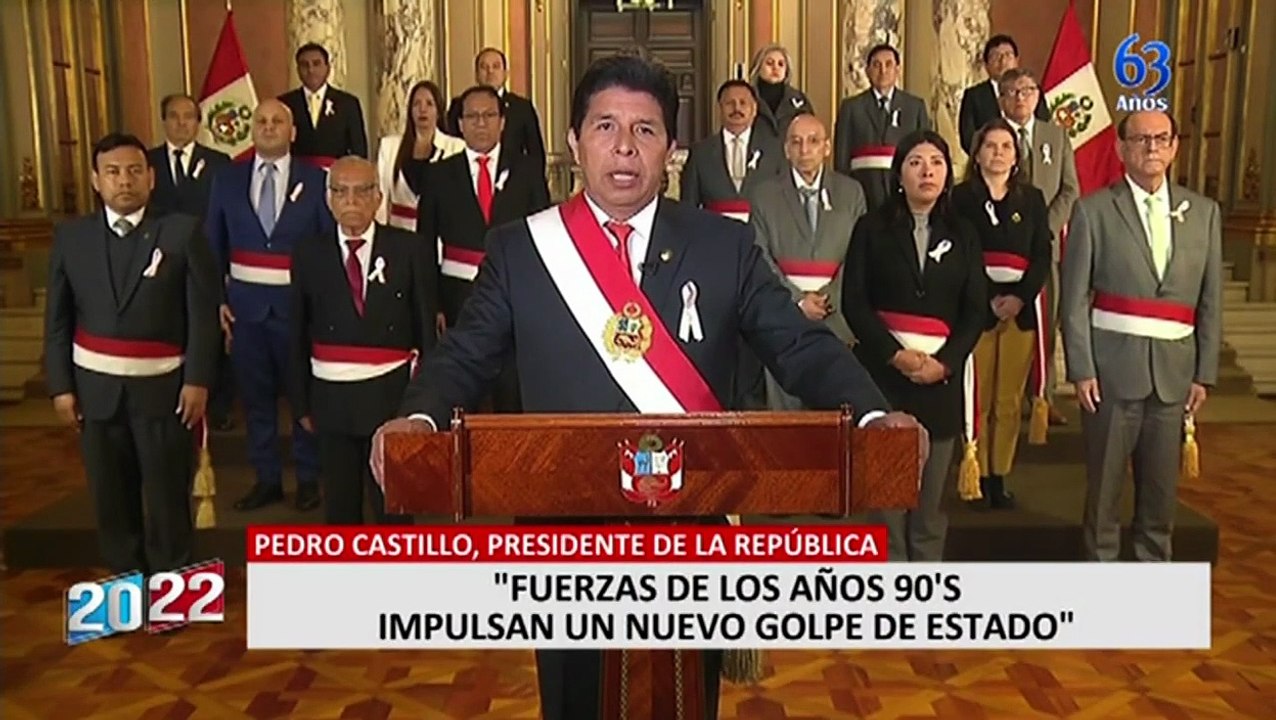 Pedro Castillo brinda mensaje a la Nación y arremete contra el Congreso, la Fiscalía y la prensa