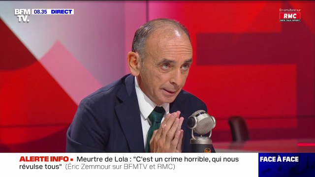 Meurtre de Lola: Éric Zemmour se justifie sur l'emploi du terme de francocide