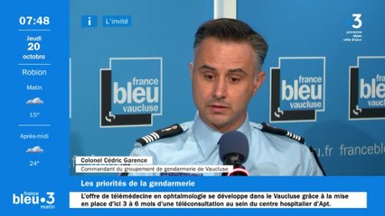 Le nouveau commandant du groupement de gendarmerie de Vaucluse, le colonel Cédric Garence