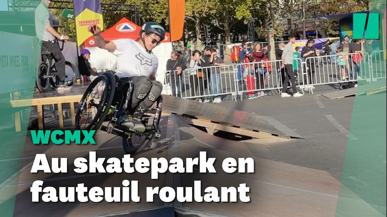 Le WCMX : au skatepark en fauteuil roulant - Vidéo Dailymotion