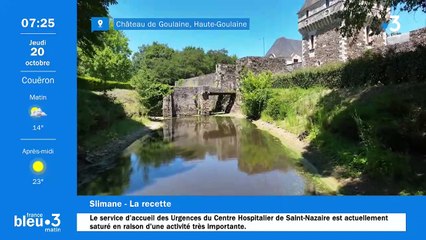 20/10/2022 - Le 6/9 de France Bleu Loire Océan en vidéo