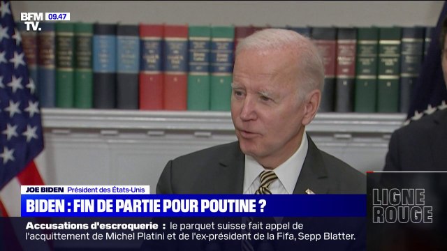 Guerre en Ukraine: pour Joe Biden, la loi martiale est le seul outil qui reste à Vladimir Poutine