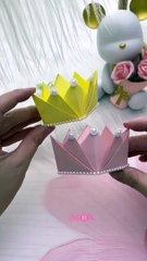 Paper craft - How to create Crown from paper