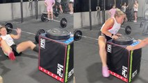 'I fell back laughing so hard' Woman attempts box jumps to land on 45lb plate and hilariously fails
