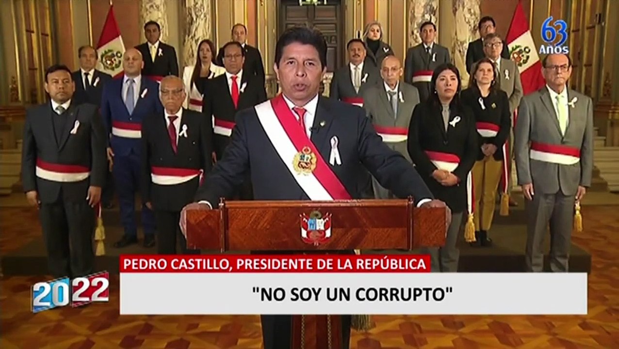 Dina Bolaurte estuvo ausente en mensaje a la Nación, pero se adhiere a discurso de Pedro Castillo