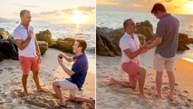 Couple share heartwarming double proposal video