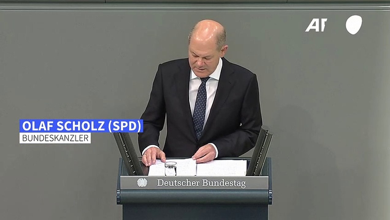 Scholz: 'Russlands Bomben- und Raketenterror ist eine Verzweiflungstat'