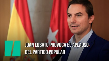 Juan Lobato provoca el aplauso del Partido Popular