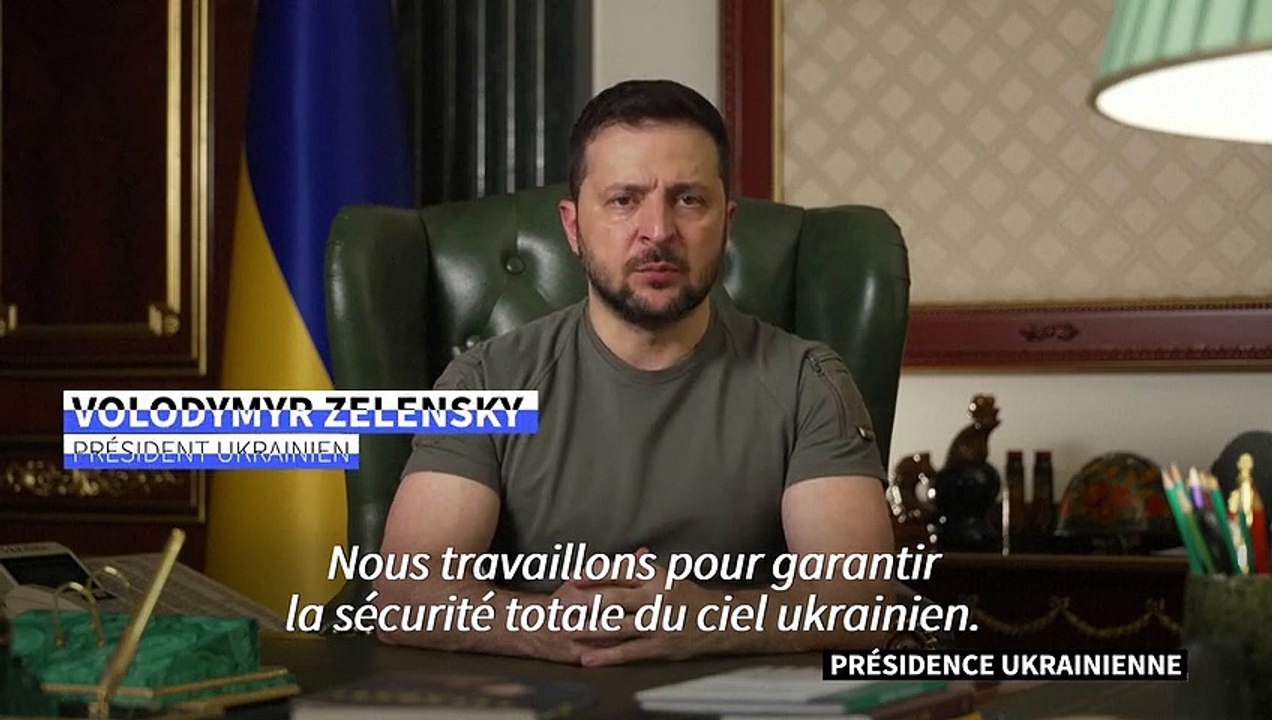 L'Ukraine a abattu 233 drones iraniens en un mois, affirme Zelensky