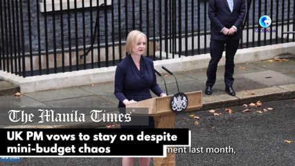 UK PM vows to stay on despite mini-budget chaos