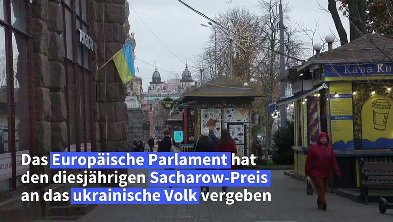 'Wir haben ihn verdient': Kiew freut sich über Sacharow-Preis