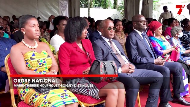 Marie-Thérèse Houphouët-Boigny élevée au rang de Grand officier de l'ordre national