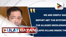 Kapatid ni Percy Lapid, ikinalungkot ang umano'y misteryosong pagkamatay ng umano'y middleman sa pagpatay sa broadcaster