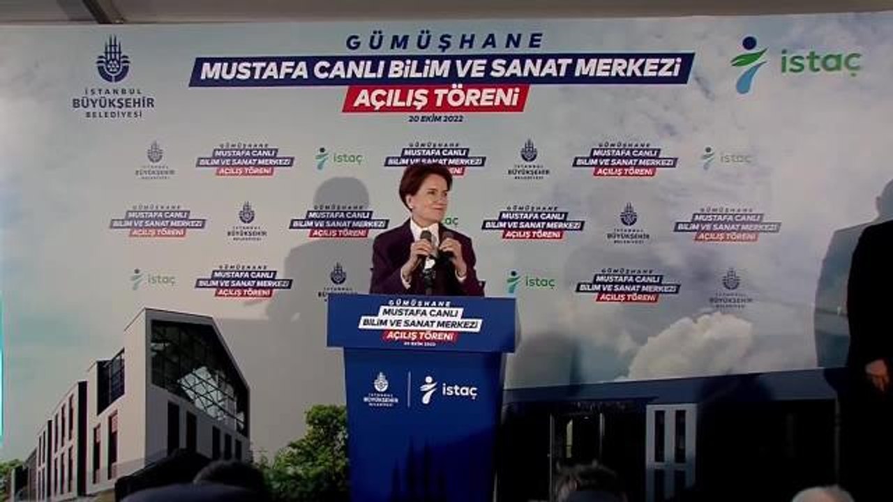 Gümüşhane gündem haberleri | Meral Akşener, Gümüşhane Mustafa Canlı Bilim ve Sanat Merkezi'nin Açılışına Katıldı: "Ne Mutlu Mustafa Canlı Gibi Bir İsim Bırakmaya"