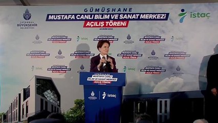 Gümüşhane gündem haberleri | Meral Akşener, Gümüşhane Mustafa Canlı Bilim ve Sanat Merkezi'nin Açılışına Katıldı: "Ne Mutlu Mustafa Canlı Gibi Bir İsim Bırakmaya"