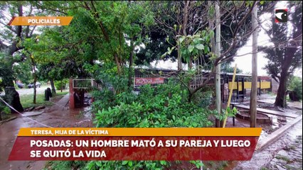 Posadas: un hombre mató a su pareja y luego se quitó la vida