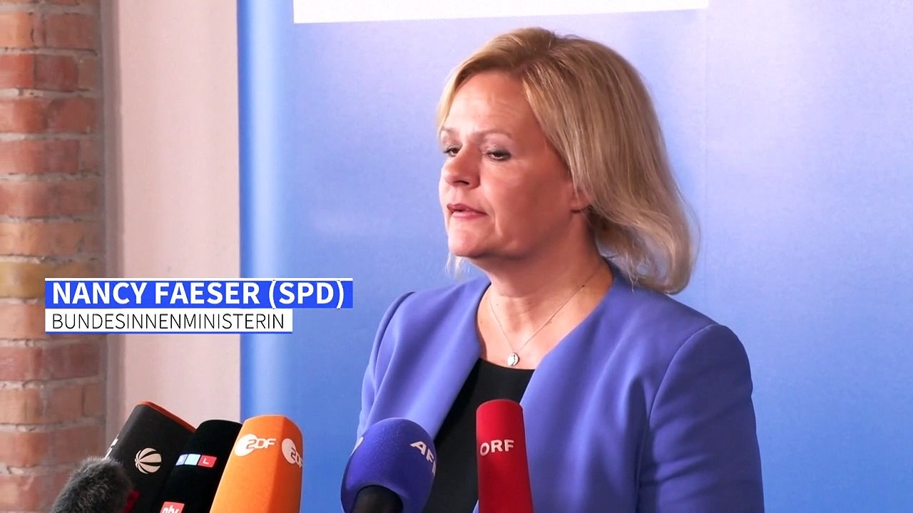 Faeser 'zutiefst erschüttert' über Brand in Flüchtlingsheim bei Wismar