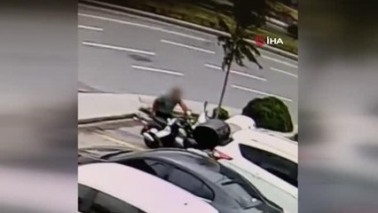Son dakika haber | Kağıthane'de motosiklet hırsızlığı kamerada