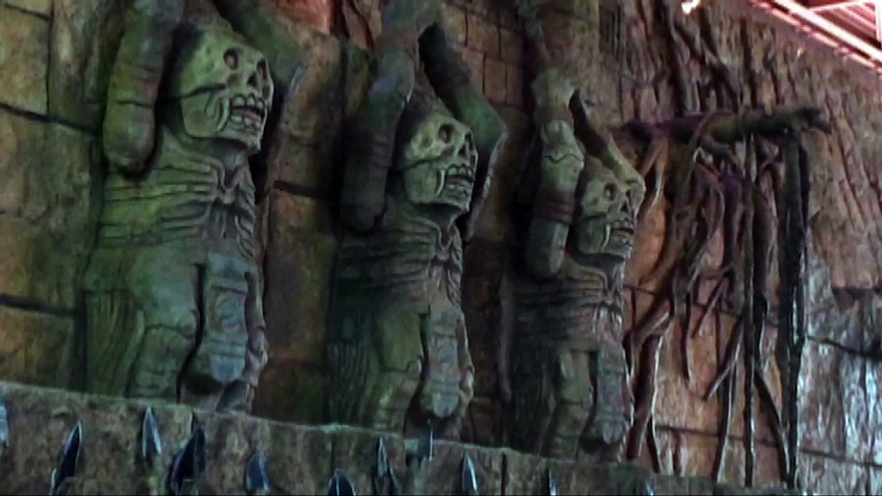 Movie Stock Footage 2020 Indiana Jones Temple Statues
