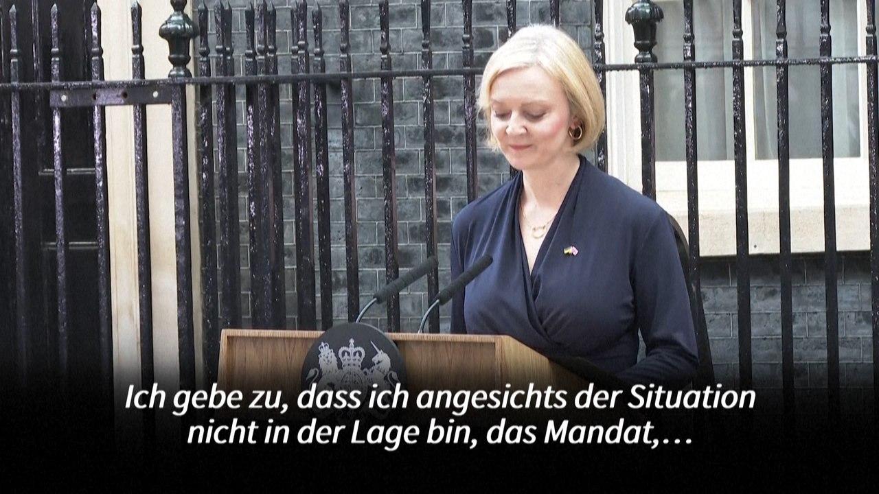 Britische Premierministerin Truss tritt zurück