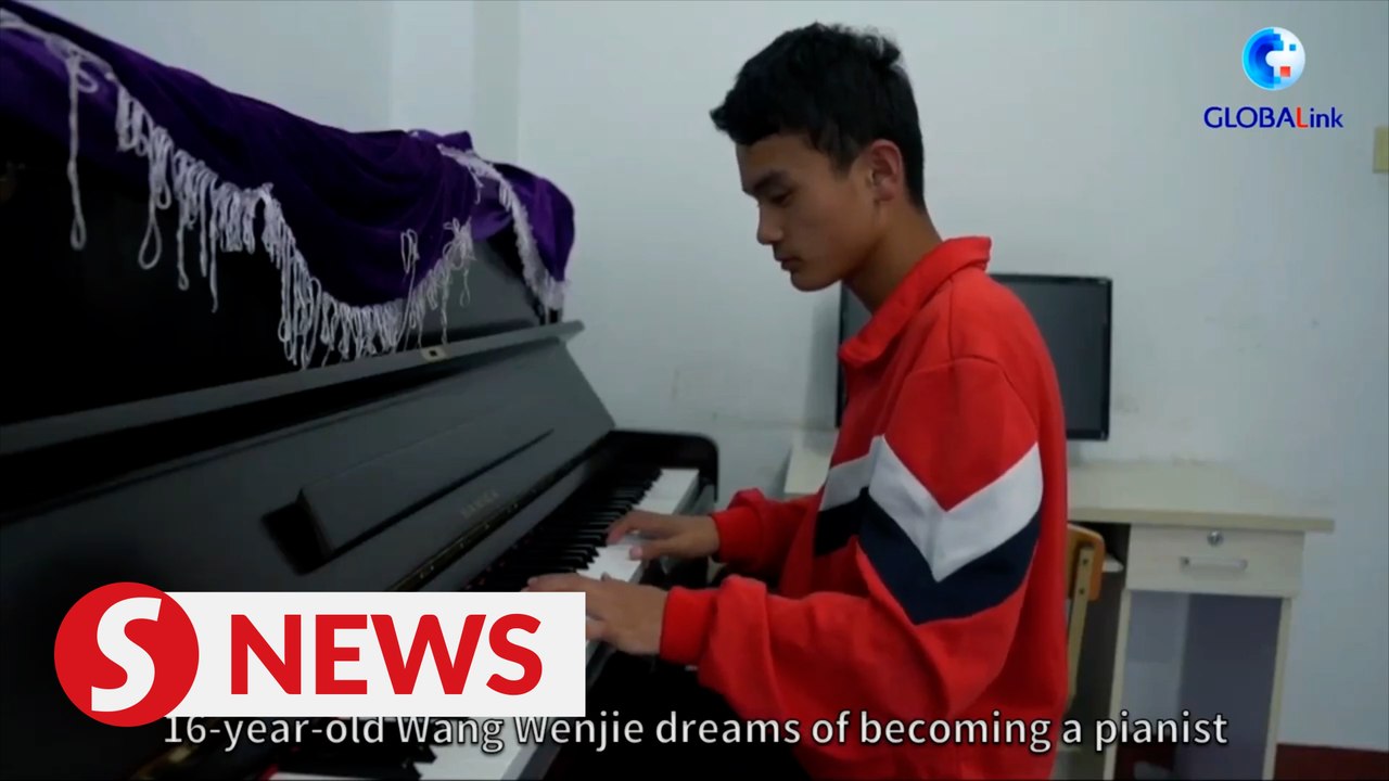 Blind folk art apprentice attuning to a bright future