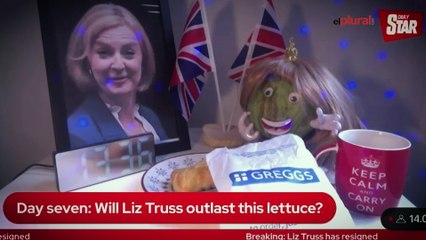 Vídeo / Ha ganado la lechuga: Liz Truss dura menos que su competir vegetal