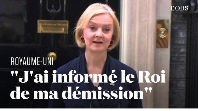 La Première ministre britannique Liz Truss annonce sa démission