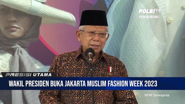 Keterangan Pers Wakil Presiden Usai Membuka Jakarta Muslim Fashion Week 2023