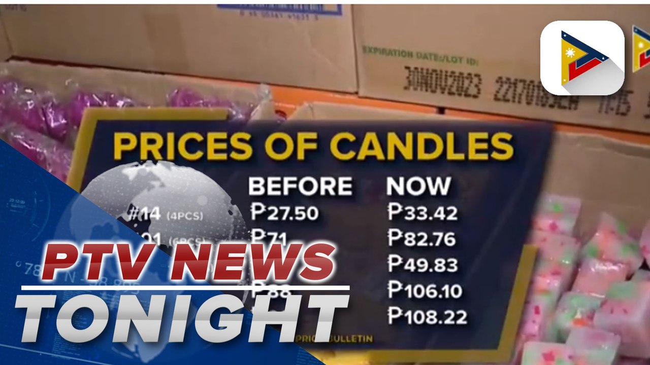 Prices of candles in Divisoria increased by P5P18 ahead of All Saints
