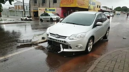 Colisão de trânsito é registrada no Bairro Interlagos
