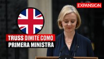 LIZ TRUSS RENUNCIA al CARGO de PRIMERA MINISTRA del REINO UNIDO | ÚLTIMAS NOTICIAS