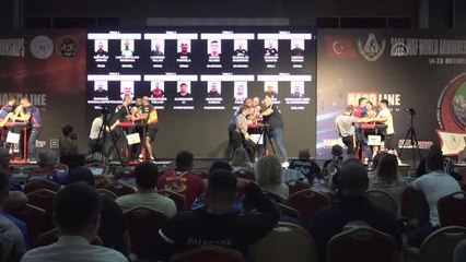 Dünya Bilek Güreşi Şampiyonası devam ediyor