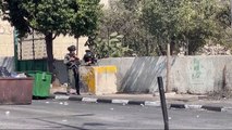 مواجهات بين متظاهرين فلسطينيين وجنود إسرائيليين في بيت لحم