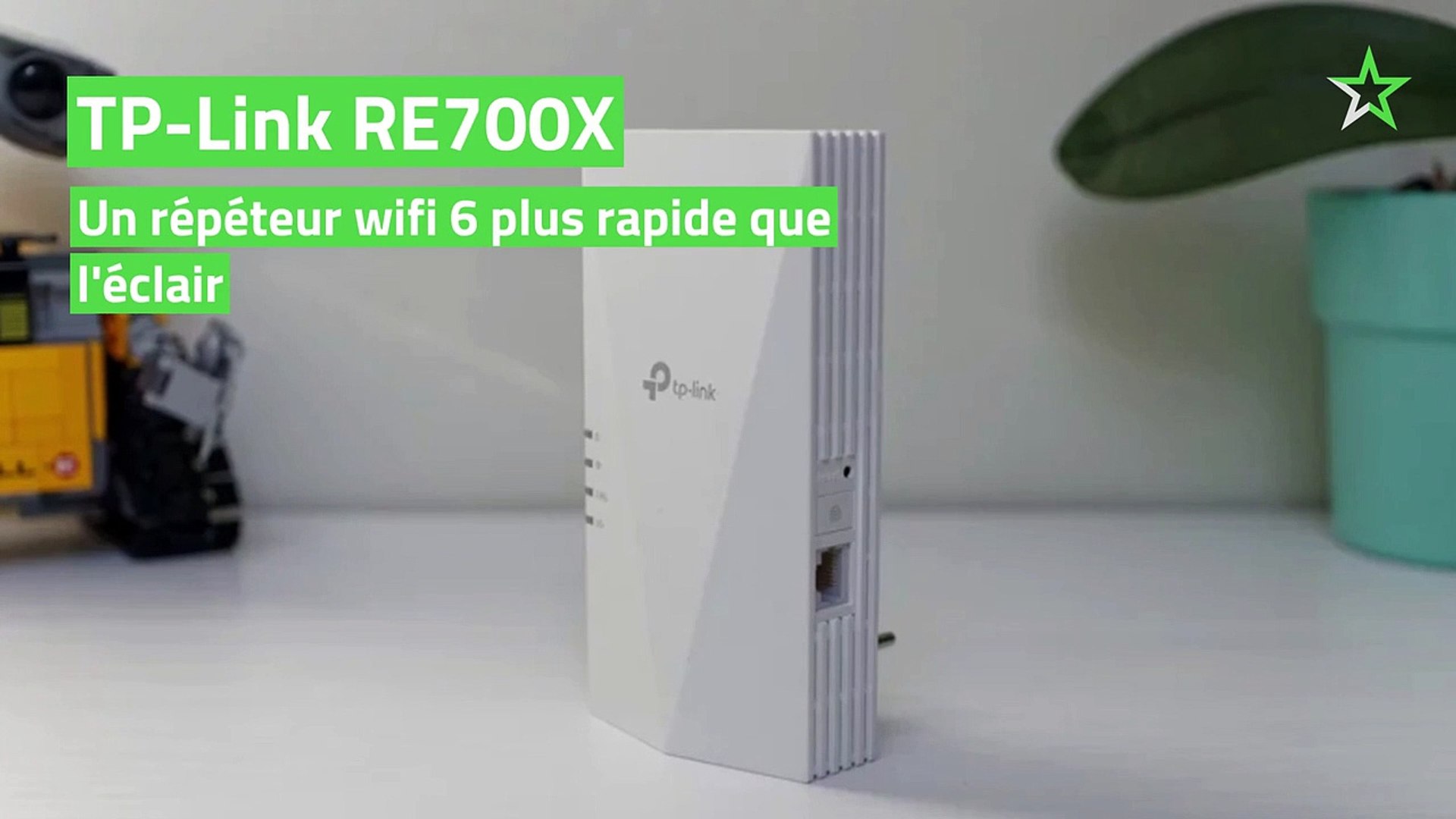 Test TP-Link RE700X : un répéteur wifi 6 plus rapide que l'éclair - Vidéo  Dailymotion